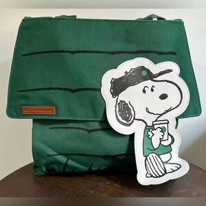 Starbucks x Snoopy Green House Canvas Bag Commuter Tote Bag